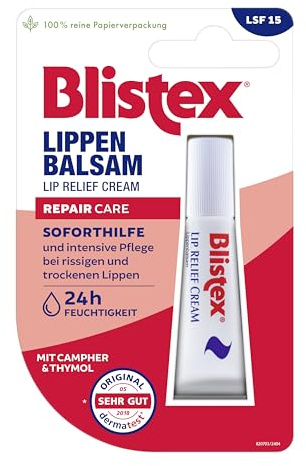 Blistex Lippenbalsam | Bei rissigen und trockenen Lippen | 6 ml, Weiß