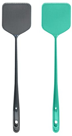 TrendLine Fliegenklatsche Insektenvernichter Fliegenfänger Mückenschutz Grau Grün 1 Stück Farbe nicht frei wählbar 10 x 10 x 50cm