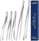 5 Pcs Kitchen Fine Tweezers Tongs, Stainless Steel Food Tongs Set, Professional Kitchen Long Tongs for Cooking,Repairing,Sea food,BBQ,Multi-use(12and 6.3)