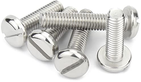 CONPHERON Viti a Testa Tonda con Intaglio In Acciaio Inox 304 Viti a Macchina a Testa Tonda con Intaglio M5×16mm, 20 pezzi