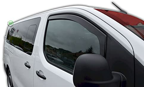 J&J AUTOMOTIVE | Windabweiser Passend Für Expert/Traveller ab 2016, Heko Regenabweiser, Getönt, Set 2-Teilig, Vorne, Aerodynamisch