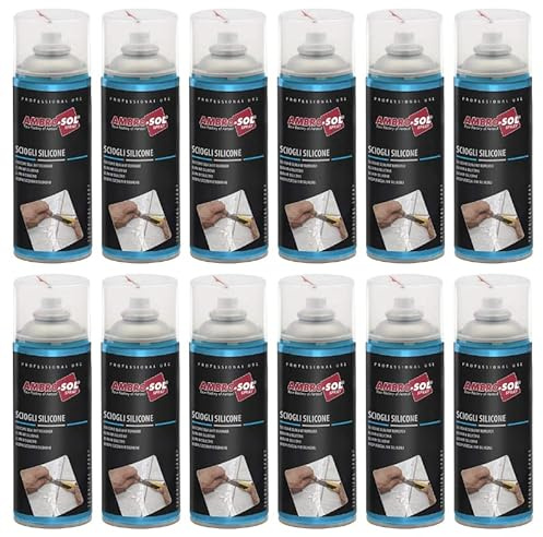 12 Bombolette Sciogli Silicone indurito Spray rimuovi Silicone Fresco Bomboletta da 400 ml