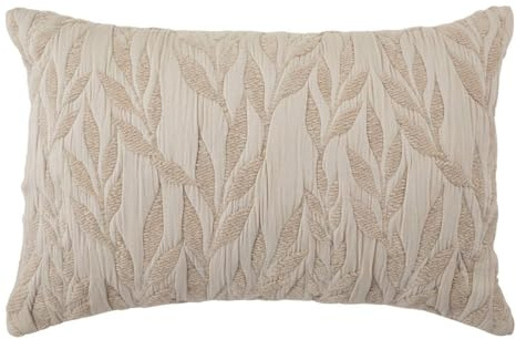 ATMOSPHERA CREATEUR D'INTERIEUR Jacquard Letho Kudde 38 x 58 cm Chiffong Beige Linne