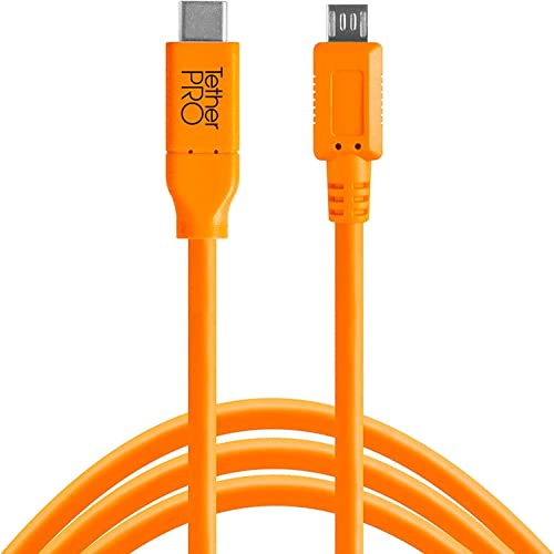 Tether Tools USB-C auf 2.0 Micro- B 5-Pin 4,60 m orange, 15 feet