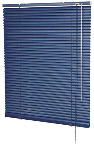 HUGG Alu-Jalousie (AL.7) Wand- und Deckenmontage, Opt. Klemmhalter, Farbe Marine, (BxH) 180 x 170 cm