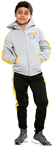 A2Z 4 Kids Pojkar Basketboll Träningsoverall Topp och underdel Skinna Luvtröja Byxor - T.S 318 Basketball Black._11-12