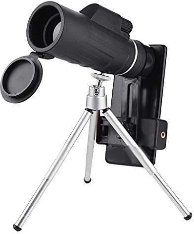 Observation du télescope, randonnée, exploration, télescope monoculaire à objectif zoom optique HD + trépied + clip pour téléphone universel adapté à la voile, l'observation des oiseaux needed