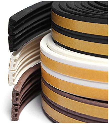 Junta De Goma Junta De Puerta Junta De Ventana Tipo E De Sellado 5M Negro