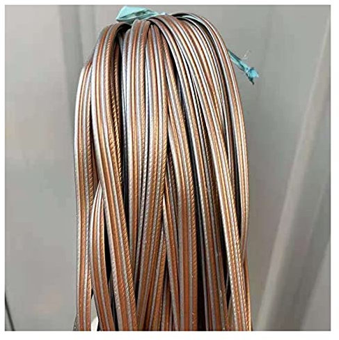 YebiO Material de Tejido de Mimbre Sintético de Mimbre de Plástico, Reparación de Mesa de Silla de Banco de Mimbre Duradera de 500G, Estera para Dormir con Cesta de Muebles/a/8Mm