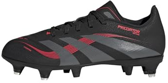 adidas Unisex – Barn PREDATOR LEAGUE Soft Ground Football boots Kids, core black/grey four/lucid red, 37 1/3 EU