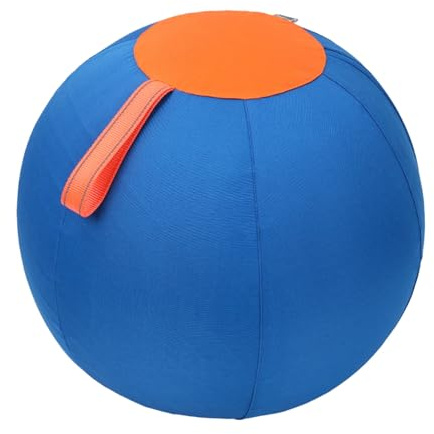 Wilitto Heavy-duty Pvc Play Ball Toy with Hand Pump Herding Dog Balls Horse Thickened Anti-burst Scratch-resistant Training Stimulates Senses Confidence for Blue