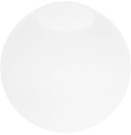 Housoutil Pantalla Esférica de Vidrio Opalino 10 Cm | Reemplaza una pantalla redonda dañada en una lámpara compatible para lámpara colgante, aplique, luz decorativa interior