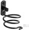 Rhinocerosdance Porte Sèche Cheveux Support de Sèche Cheveux Mural en Aluminium Support de Câble pour Cuisine Salle de Bain Accessoires de Salle de Bain(Noir)