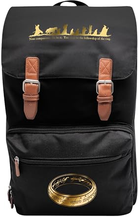 ABYSTYLE - Der Herr der Ringe XXL Rucksack Der einzige Ring, Schwarz , Dimensions : 33 x 50 x 17 cm