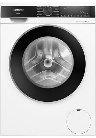 Siemens - Lavadora de carga frontal, 9 kg, 1400 r.p.m, antiManchas, Motor iQdrive, Blanco, WG44G2ZAES