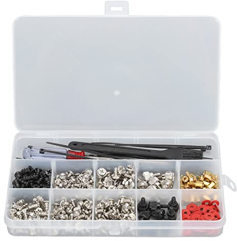 Set di Viti per Computer a 362 Pc, Kit di Manutenzione in Acciaio Inossidabile di Alta qualità con Rondelle 30%, Viti Speciali per la Custodia per Computer Host, per