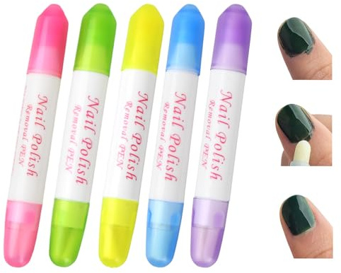 Nagellacksborttagningspennor, påfyllningsbara nagellacksborttagningsstift, påfyllningsbar nagelkonst, korrigeringspenna, nagelkonst, borttagningsstift, manikyr, korrigeringspenna med 12 utbytbara