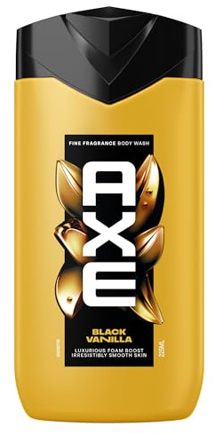 Axe Fine Fragrance Duschgel Black Vanilla für unwiderstehlich glatte Haut nach der Dusche mit einem spektakulären Duft 225 ml
