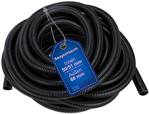 DeClean Saugschlauch 50 mm kompatibel mit Alto Nilfisk Wap Schlauch Universalschlauch 11984 Meterware 2 Meter