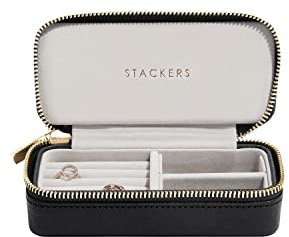 Stackers Schwarz Mittelgroß Reise Schmuckschatulle