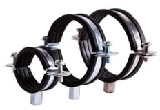 20-112mm Schraubrohrschelle verzinkt mit Gummieinlage Zweischraubenschelle 20-25 mm 2 Stück