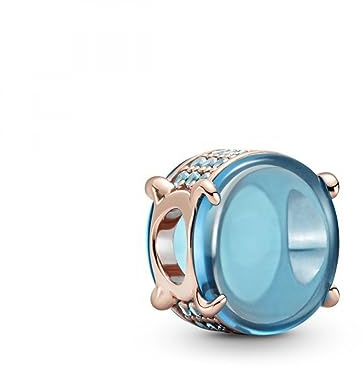 Pandora Dames avec-Argent-plaqué-Or-Rose Autre Forme Oxyde de Zirconium Bracelet - 789309C01