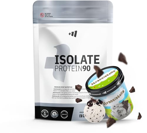 MM Supplements - Proteine ​​Isolate 90 CFM - 1 Kg - Proteine ​​Whey - Maggiore Purezza - Ideale per Perdere Peso - Agitare per Aumentare Massa Muscolare - Recupero Muscolare - Gusto Stracciatella
