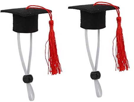 WOONEKY 2pezzi Cappello Per Cani Graduazione Costume Per Animali Domestici Accessori Per Feste e Fotografie Taglia e Confortevole Per Eventi Festivi e Celebrazioni