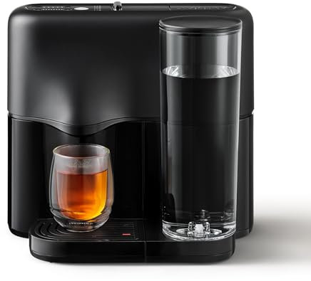 Avoury One Machine à thé avec système à capsules - Théière de qualité supérieure pour capsules de thé avec contrôle automatique de la température - Design moderne (Pure Black, sans paquet)