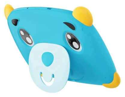 Wzxksoac Pantalla A Prueba de Explosiones de la Tarjeta Dual de la Versión IPS de la Tableta WiFi de los Niños de 7 Pulgadas Pantalla Cuatro Esquinas Anti-Caída Enchufe Azul de la UE