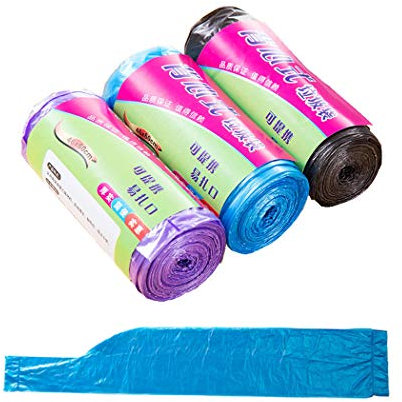 Poignée Portable Plastique Sacs Poubelle Sacs Poubelle Sacs Poubelle Sacs Poubelle pour salle de bain Cuisine Salon 10L Poubelle Multi couleurs 100 pcs/lot