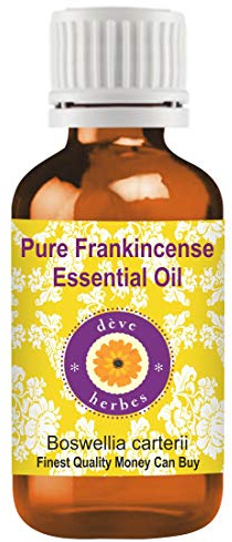 Deve Herbes Pure Frankincense Essential Oil (Boswellia carterii) Therapeutic Grade for Hair, Skin & Aromatherapy 50ml (1.69 oz)