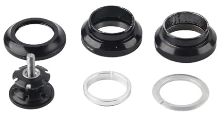 Set di Cuffie per Bici, 34mm Mountain Bike Strada Bicicletta Cuscinetto per Bicicletta Cuffia in Lega di Alluminio Attacco Manubrio Forcella Anteriore per 28,6mm Cuscinetto per