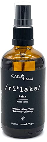 SO CALM Relax Lavender & Ylang Ylang Essential Oil Room and Pillow Sleep Spray 100% Natural & Eco Friendly | 100ml