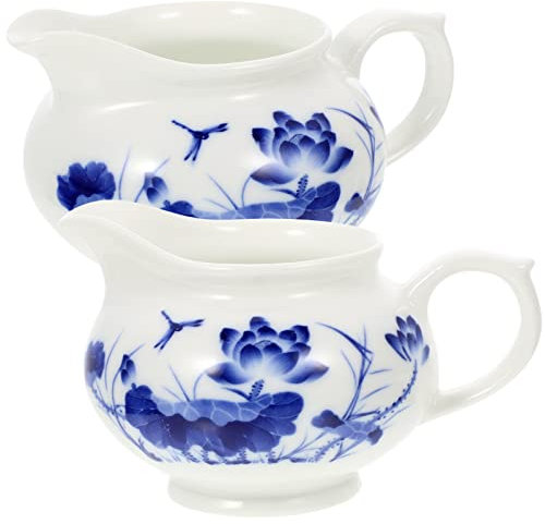 CALLARON 2piezas Salsera De Leche y Vertedor De Aderezo Para Ensaladas Tazón De Condimentos Salsera Dispensador De Salsa Para Cocina y Restaurante