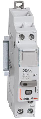 LEGRAND - 199122- Contacteur modulaire silencieux connecté Drivia with Netatmo - Compatible avec l'App Home + Control et le délesteur connecté - Emballage BTC - Gris