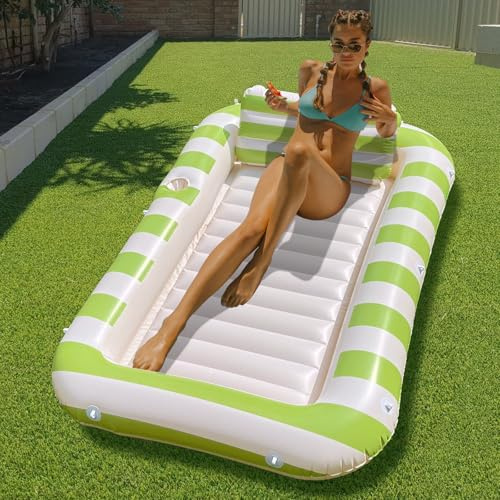 Float Joy Colchoneta Piscina Tanning Pool Hinchables para Piscina Flotadores Adultos 178 x 114cm colchoneta Playa Hamaca inchables Piscina