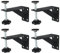 Nisorpa Undermount Sink Brackets 4 Pack, Adjustable Undermount Sink Support Bars for Kitchen, Bathroom, Black Kitchen Sink Support Legs