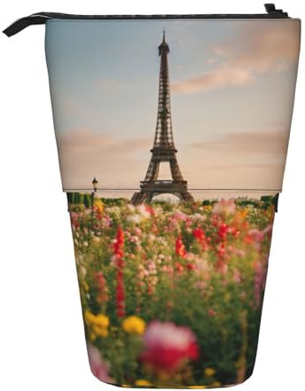 rannsut Preciosa Torre Eiffel con impresión de París, estuche telescópico para lápices, organizador de bolígrafos, bolsa de cosméticos para mujeres y hombres