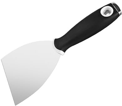 VKE Kit D'outils de Ciment Autonivelant, Rouleau Debulleur 11 mm, Chaussure a Pointe Ragreage 30 mm, Autonivelant Grattoirs, Perche Telescopique 162 cm (une seule Spatule)