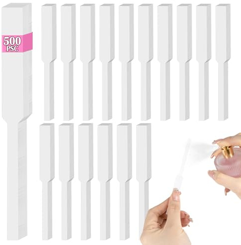 RAINFLOW 500 PCS Perfume Tester Strips - Disposable Fragrance Tester Strips,Scent Testing Strips Kit for Perfume Testing,Essential Oil,Fragrance Diffuser Use, Ideal for Beauty Salons,Perfume Counters