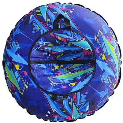 Trineo Inflable, Neumáticos De Nieve Inflables con Asas Tubo De Nieve 41 Pulgadas Inflatable PVC Raft para Acampar, Y Toboganes Nieve Modelo Niños Y Adultos