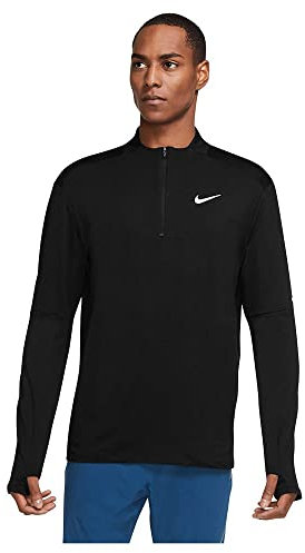Nike DD4756 M NK DF ELMNT TOP HZ Sweatshirt mens black/reflective silv S