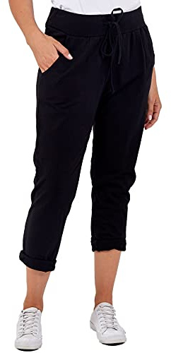 Crazy Girls Womens Multi Floral Print Drawstring Check Tartan Italian Ribbed Waistband Trousers Ladies Causal Summer Jogger Gym Running Sweatpants