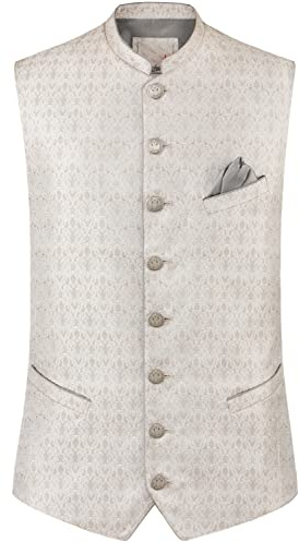 Stockerpoint Herren Anselmo Trachtenweste, Taupe, 54