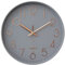 HZDHCLH Funk Wanduhr 30 cm Lautlose Wanduhr Ohne Tickgeräusche, Moderne Batteriebetriebene Uhr für Zuhause, Küche, Wohnzimmer, Büro, Wanddekoration (graues Gold)