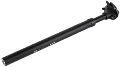 FROON Feder-Sattelstütze mit 27.2, 28.6, 30, 30.4, 30.8, 30.9, 31.6, 33.9 mm Durchmesser - Fahrrad Sattelstütze gefedert für E-Bike, MTB, Rennrad, Stadtrad, Citybike (Schwarz, 400 mm)