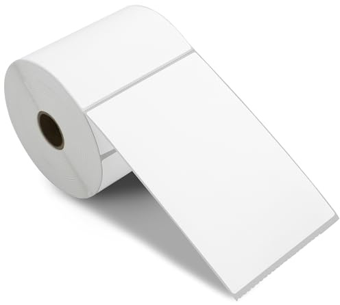 L LIKED 4 x 6 Direct Blank Thermal Shipping Labels with 450 per Roll - Compatible with Zebra 2844 ZP-450 ZP-500 ZP-505 (1 Rolls - 450 Labels)