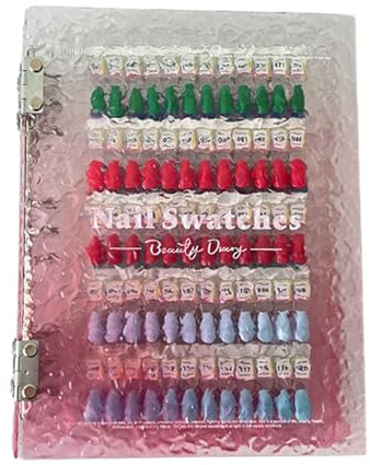 Livre de Présentation d'Ongles - Nuancier De Couleurs Magnétique Pour Design D'Ongles De Salon - Organisateur à Accessoires d'Art Manucure pour Femmes et Prothésistes Ongulaires Étagère