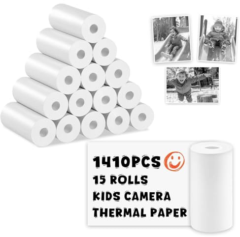 1410Pcs Kids Camera Paper Roll Refill for Toddler Camera, BPA & BPS Free